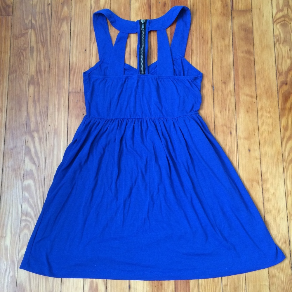 Urban Outfitters Sparkle & Fade Zip Cutout Dress